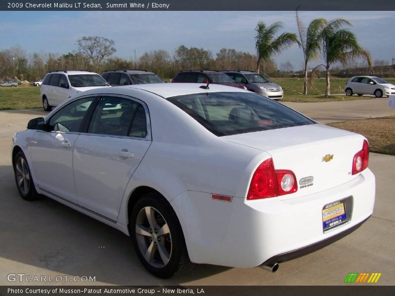 Summit White / Ebony 2009 Chevrolet Malibu LT Sedan