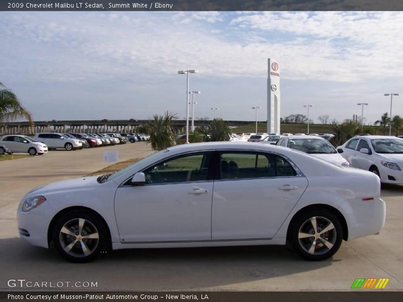 Summit White / Ebony 2009 Chevrolet Malibu LT Sedan