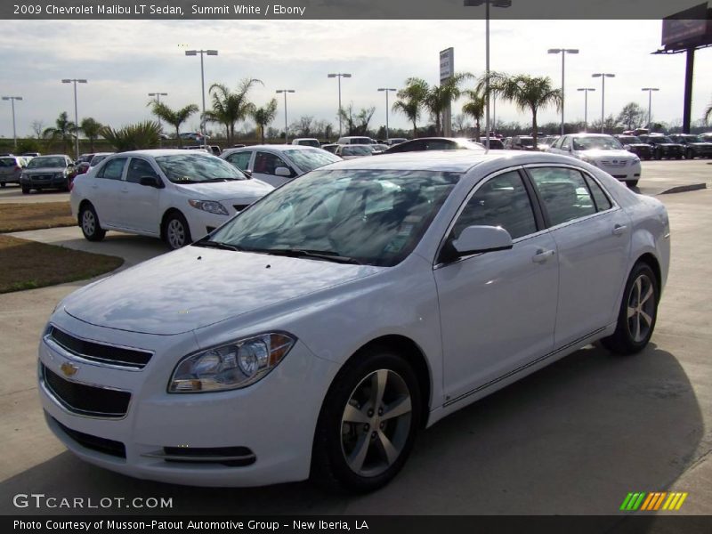 Summit White / Ebony 2009 Chevrolet Malibu LT Sedan