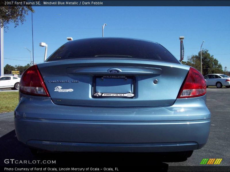 Windveil Blue Metallic / Dark Pebble 2007 Ford Taurus SE