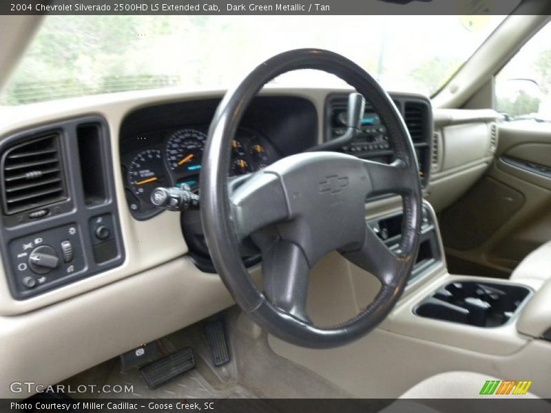 Dark Green Metallic / Tan 2004 Chevrolet Silverado 2500HD LS Extended Cab