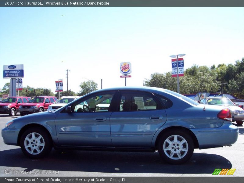 Windveil Blue Metallic / Dark Pebble 2007 Ford Taurus SE