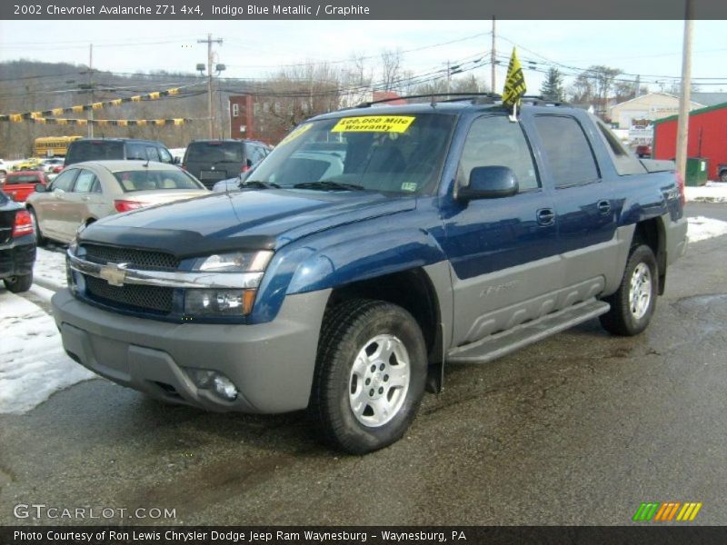 Indigo Blue Metallic / Graphite 2002 Chevrolet Avalanche Z71 4x4