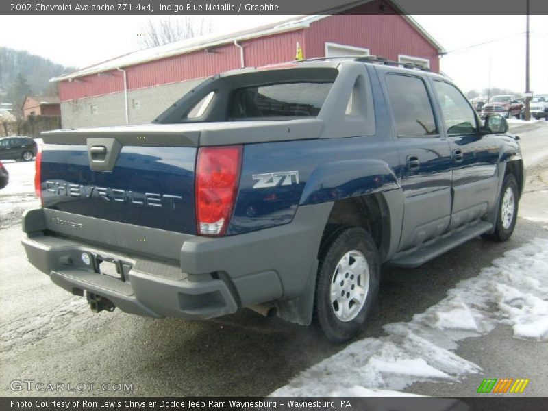 Indigo Blue Metallic / Graphite 2002 Chevrolet Avalanche Z71 4x4