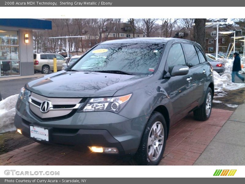 Sterling Gray Metallic / Ebony 2008 Acura MDX Technology