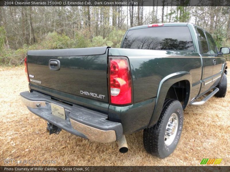 Dark Green Metallic / Tan 2004 Chevrolet Silverado 2500HD LS Extended Cab