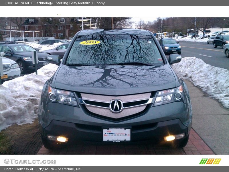 Sterling Gray Metallic / Ebony 2008 Acura MDX Technology