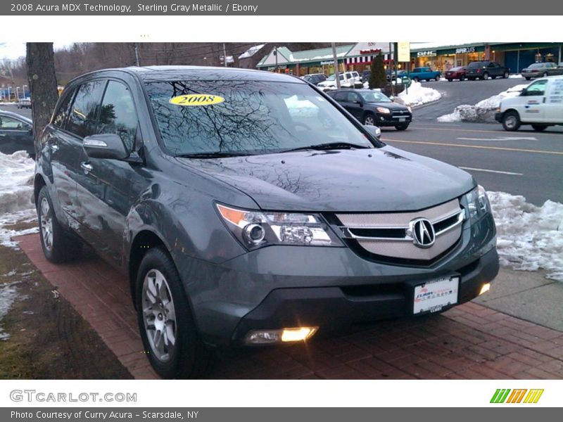 Sterling Gray Metallic / Ebony 2008 Acura MDX Technology