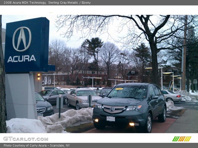 Sterling Gray Metallic / Ebony 2008 Acura MDX Technology