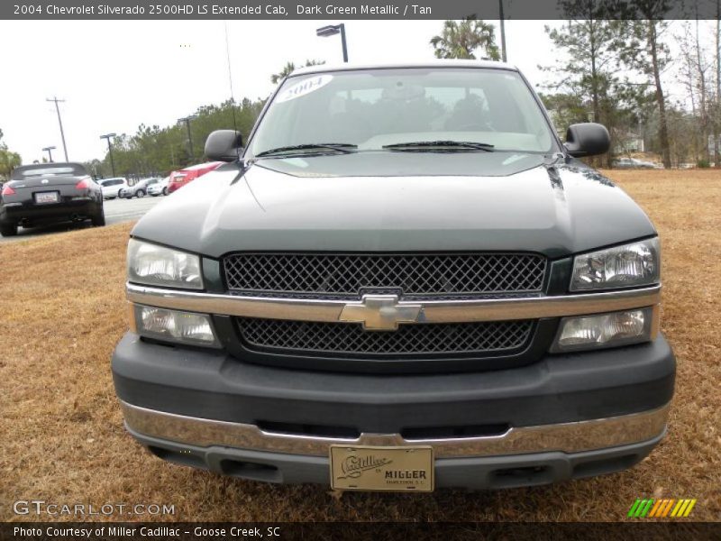 Dark Green Metallic / Tan 2004 Chevrolet Silverado 2500HD LS Extended Cab