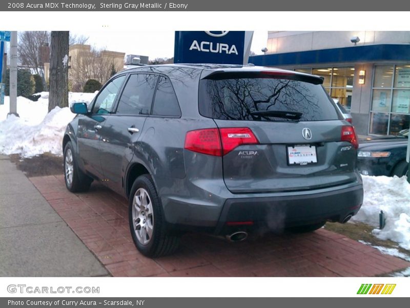 Sterling Gray Metallic / Ebony 2008 Acura MDX Technology