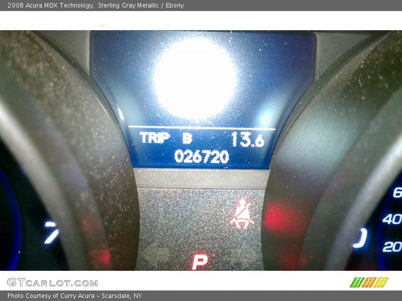 Sterling Gray Metallic / Ebony 2008 Acura MDX Technology