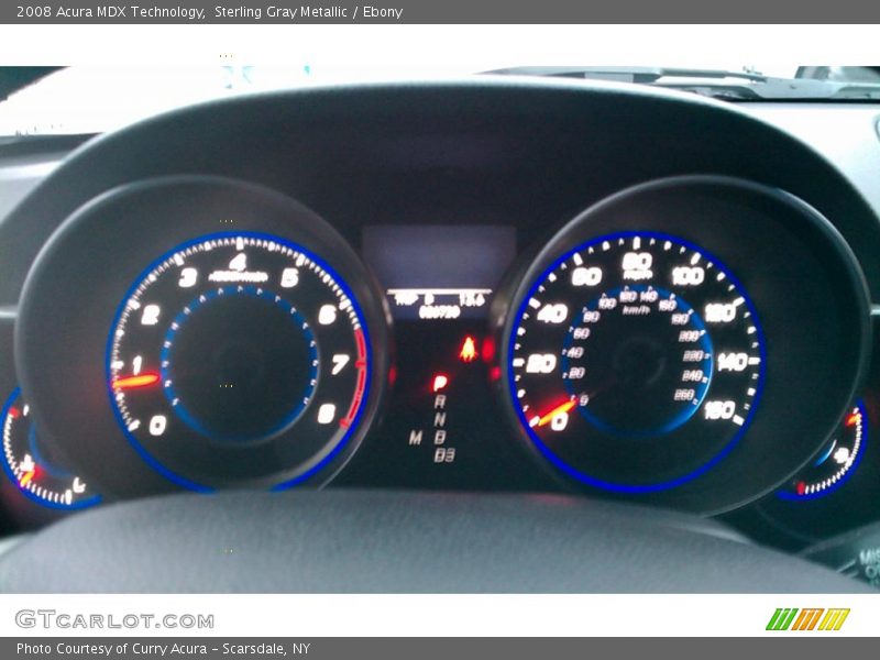 Sterling Gray Metallic / Ebony 2008 Acura MDX Technology