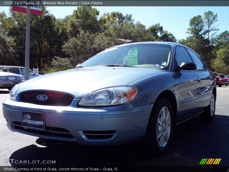 Windveil Blue Metallic / Dark Pebble 2007 Ford Taurus SE