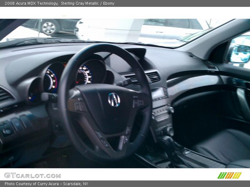 Sterling Gray Metallic / Ebony 2008 Acura MDX Technology