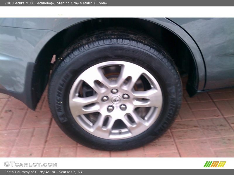 Sterling Gray Metallic / Ebony 2008 Acura MDX Technology