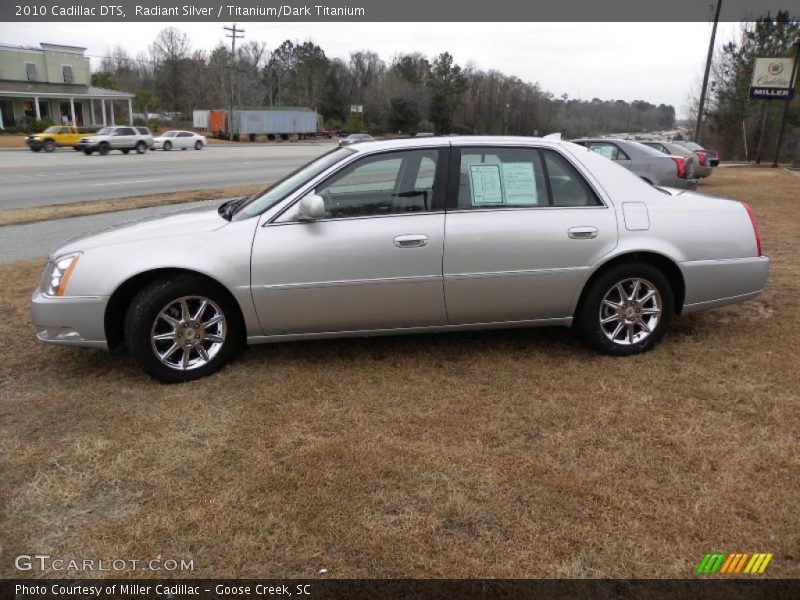 Radiant Silver / Titanium/Dark Titanium 2010 Cadillac DTS