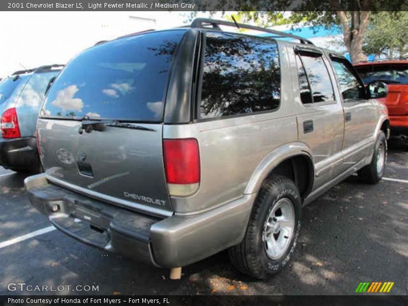Light Pewter Metallic / Medium Gray 2001 Chevrolet Blazer LS