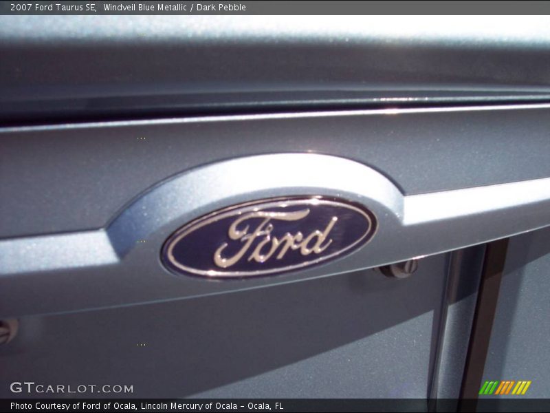 Windveil Blue Metallic / Dark Pebble 2007 Ford Taurus SE