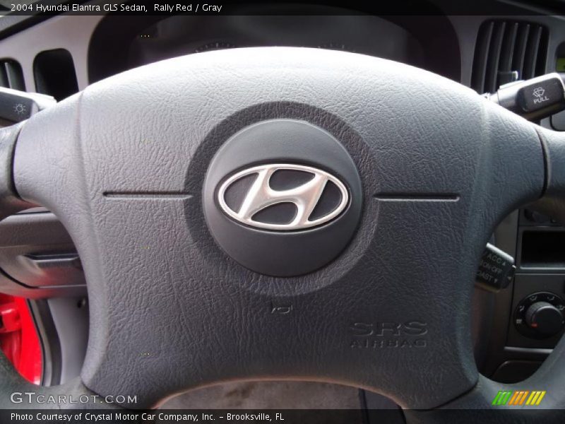 Rally Red / Gray 2004 Hyundai Elantra GLS Sedan