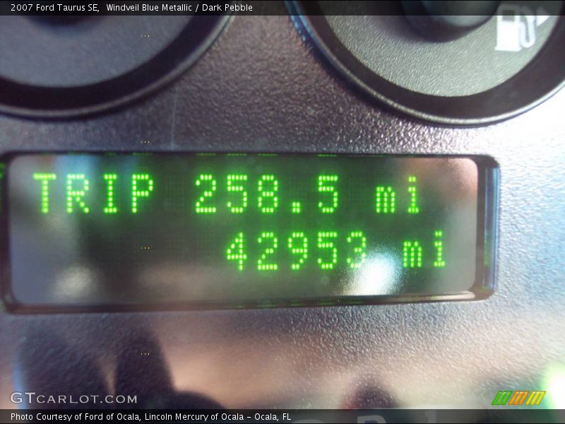 Windveil Blue Metallic / Dark Pebble 2007 Ford Taurus SE