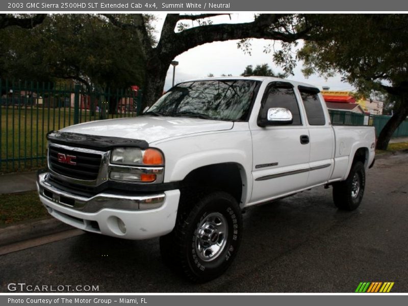 Summit White / Neutral 2003 GMC Sierra 2500HD SLT Extended Cab 4x4