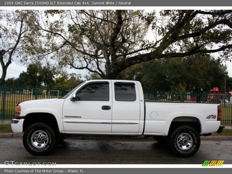 Summit White / Neutral 2003 GMC Sierra 2500HD SLT Extended Cab 4x4