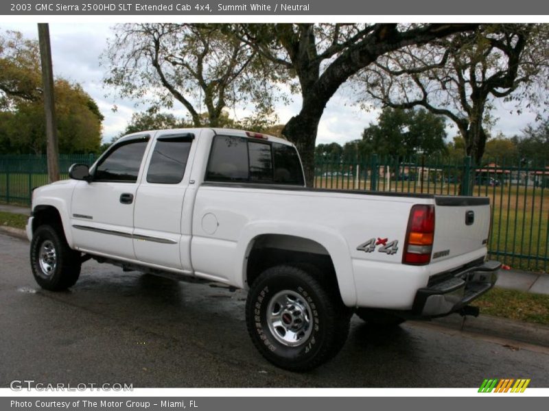 Summit White / Neutral 2003 GMC Sierra 2500HD SLT Extended Cab 4x4