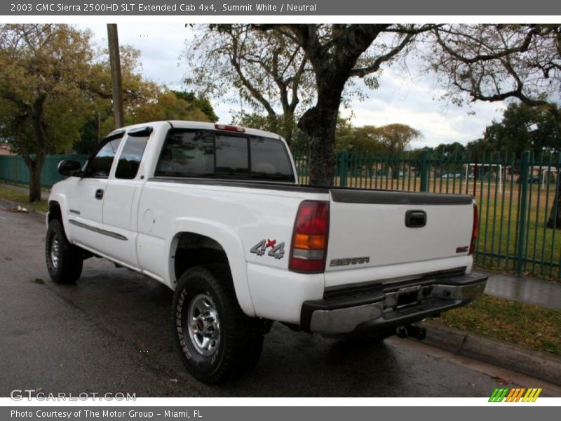 Summit White / Neutral 2003 GMC Sierra 2500HD SLT Extended Cab 4x4
