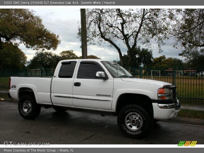 Summit White / Neutral 2003 GMC Sierra 2500HD SLT Extended Cab 4x4