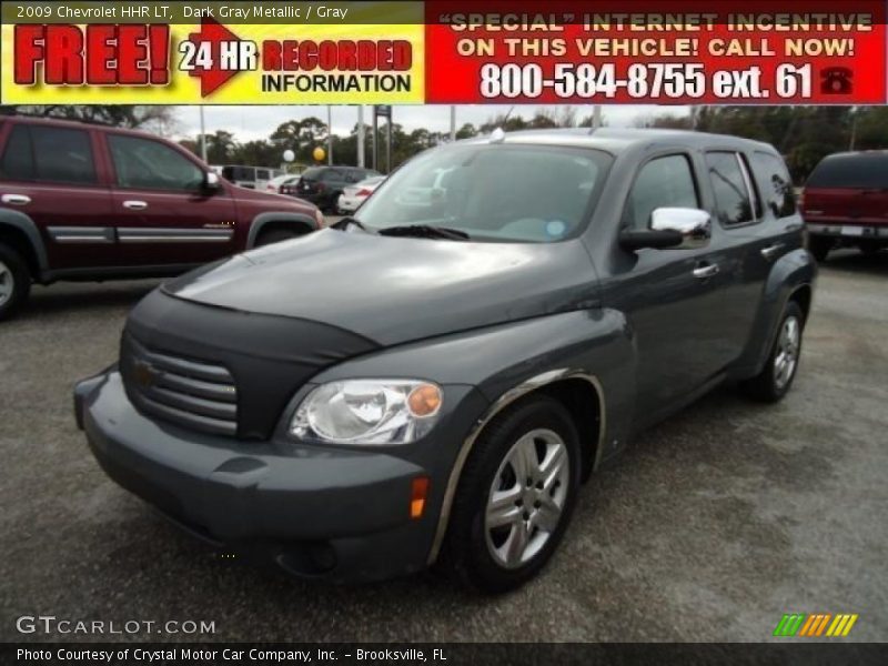 Dark Gray Metallic / Gray 2009 Chevrolet HHR LT