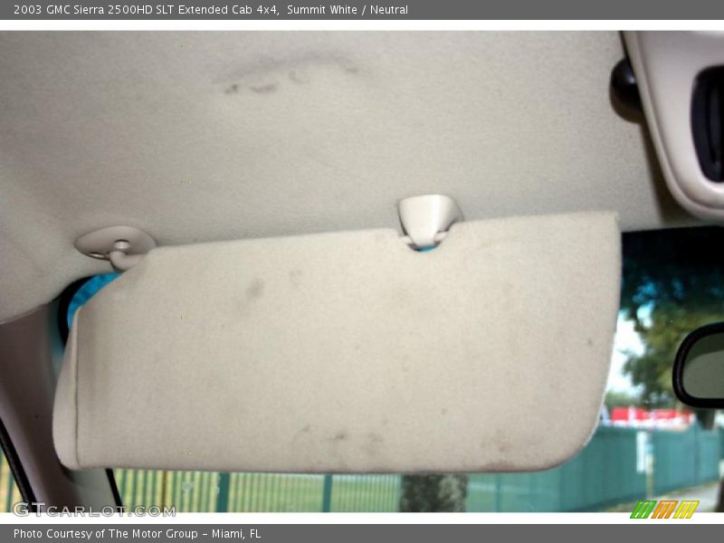 Summit White / Neutral 2003 GMC Sierra 2500HD SLT Extended Cab 4x4