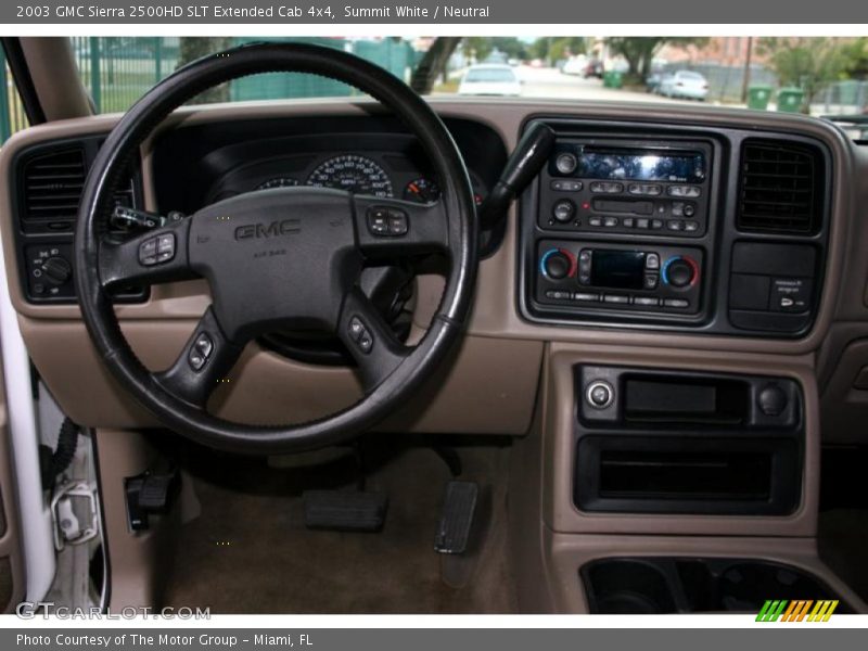 Summit White / Neutral 2003 GMC Sierra 2500HD SLT Extended Cab 4x4