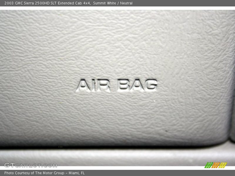 Summit White / Neutral 2003 GMC Sierra 2500HD SLT Extended Cab 4x4
