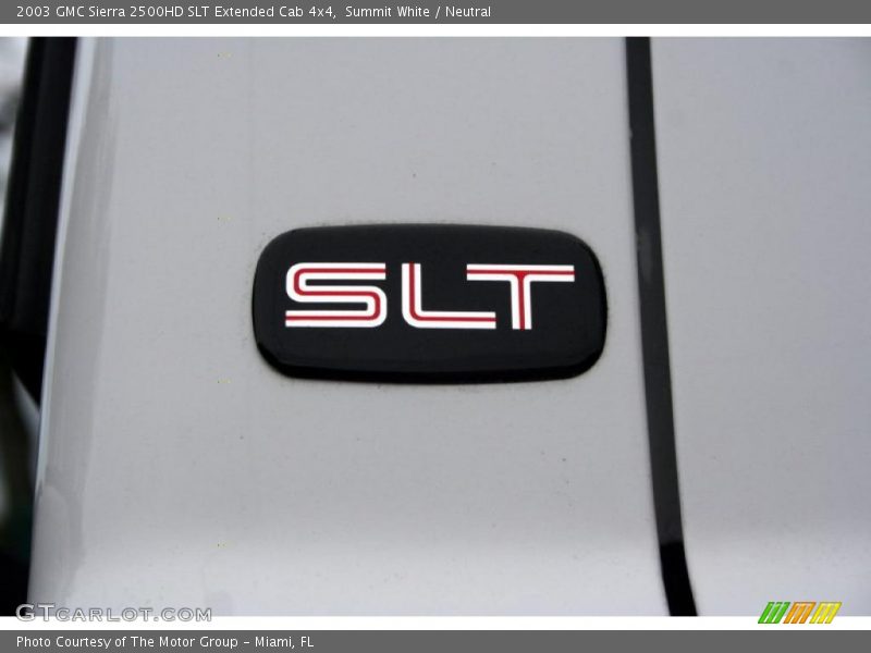 Summit White / Neutral 2003 GMC Sierra 2500HD SLT Extended Cab 4x4