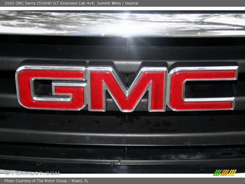Summit White / Neutral 2003 GMC Sierra 2500HD SLT Extended Cab 4x4