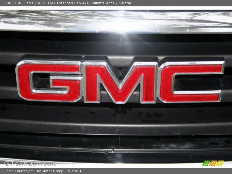 Summit White / Neutral 2003 GMC Sierra 2500HD SLT Extended Cab 4x4
