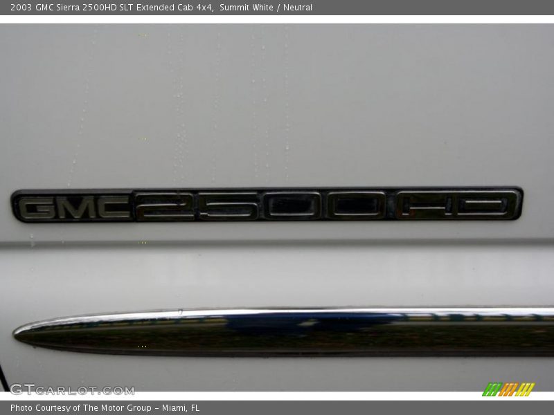 Summit White / Neutral 2003 GMC Sierra 2500HD SLT Extended Cab 4x4