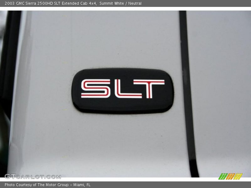 Summit White / Neutral 2003 GMC Sierra 2500HD SLT Extended Cab 4x4