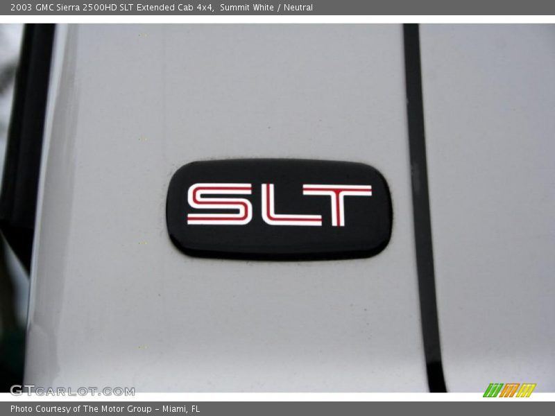 Summit White / Neutral 2003 GMC Sierra 2500HD SLT Extended Cab 4x4