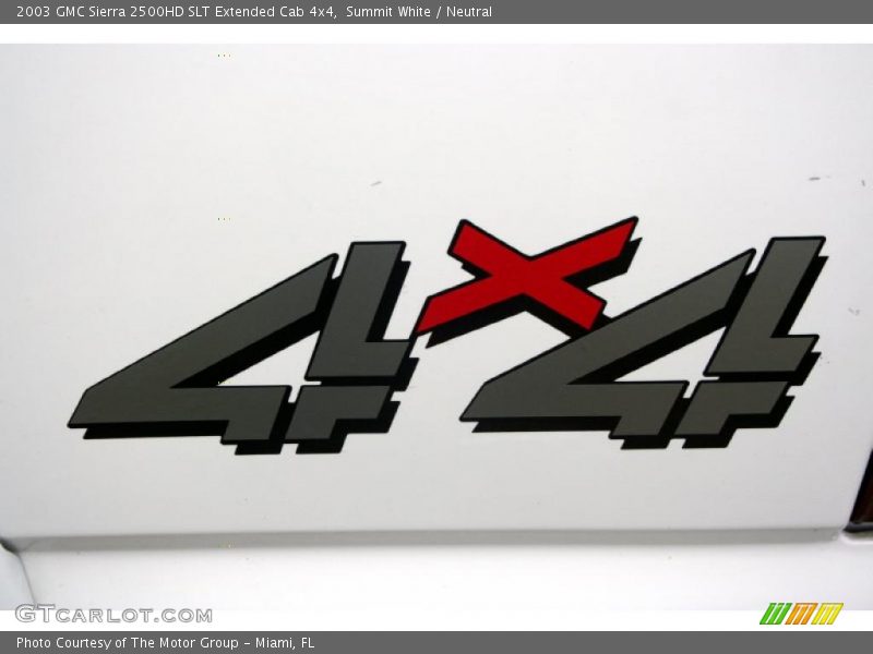 Summit White / Neutral 2003 GMC Sierra 2500HD SLT Extended Cab 4x4
