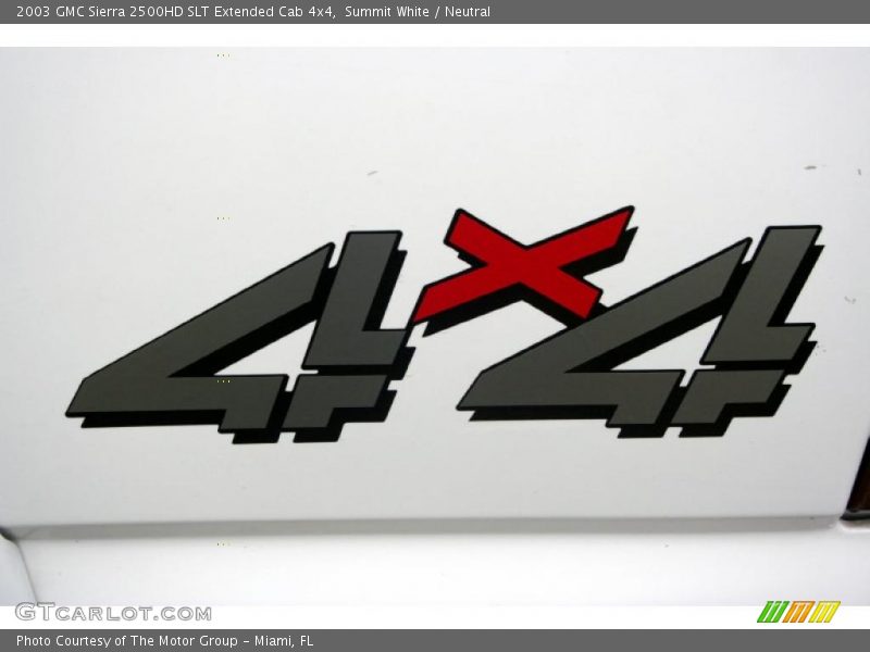 Summit White / Neutral 2003 GMC Sierra 2500HD SLT Extended Cab 4x4