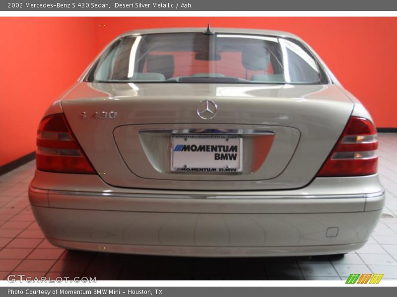 Desert Silver Metallic / Ash 2002 Mercedes-Benz S 430 Sedan