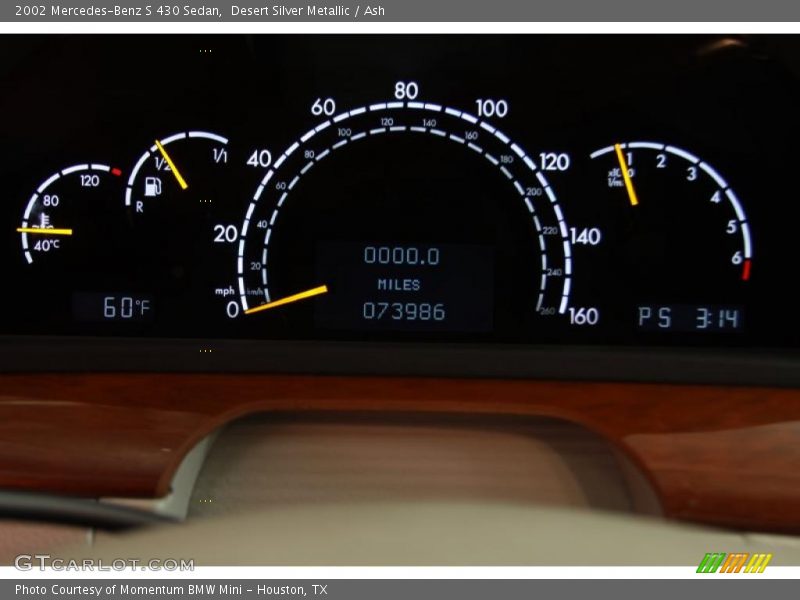 Desert Silver Metallic / Ash 2002 Mercedes-Benz S 430 Sedan