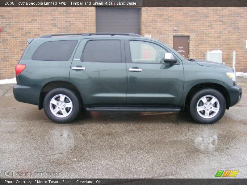 Timberland Green Mica / Sand Beige 2008 Toyota Sequoia Limited 4WD