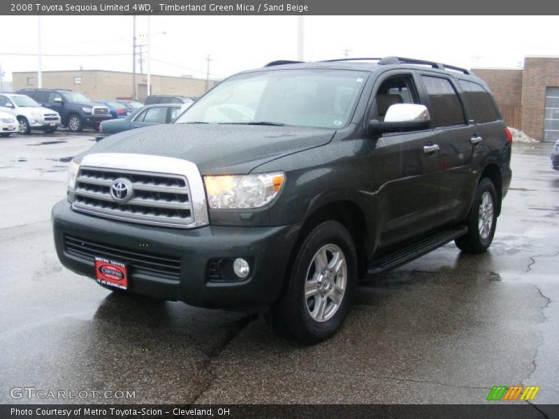 Timberland Green Mica / Sand Beige 2008 Toyota Sequoia Limited 4WD