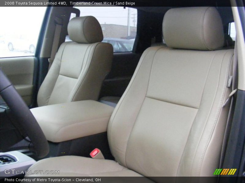 Timberland Green Mica / Sand Beige 2008 Toyota Sequoia Limited 4WD