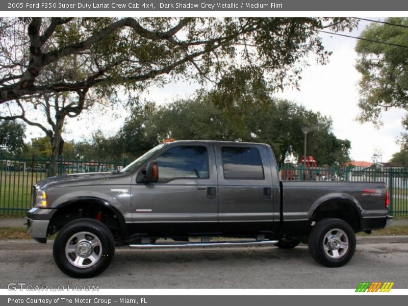 Dark Shadow Grey Metallic / Medium Flint 2005 Ford F350 Super Duty Lariat Crew Cab 4x4