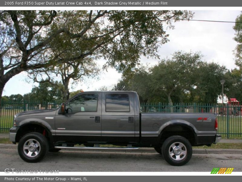 Dark Shadow Grey Metallic / Medium Flint 2005 Ford F350 Super Duty Lariat Crew Cab 4x4