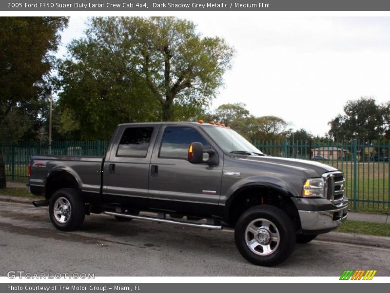 Dark Shadow Grey Metallic / Medium Flint 2005 Ford F350 Super Duty Lariat Crew Cab 4x4